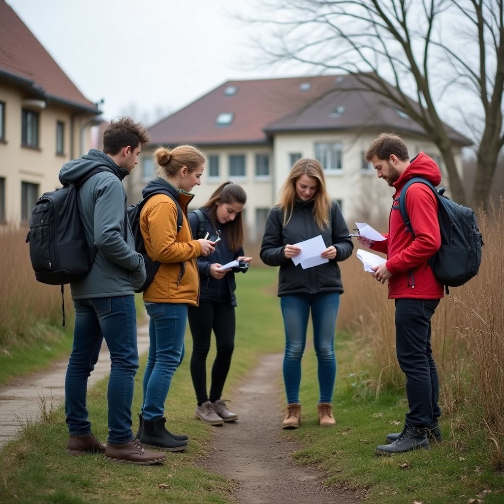 Náš tým při práci v terénu - průzkum Holešovic